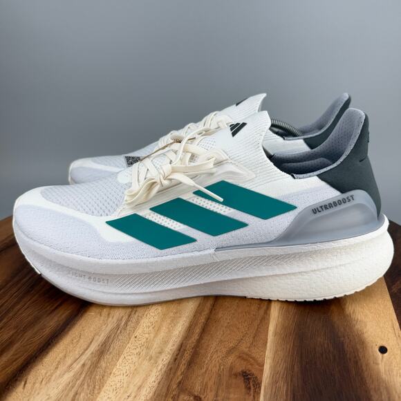 Adidas Ultraboost 5X Running Shoes Men\'s 13 Core White Pure Teal JI3244 NEW main image 6